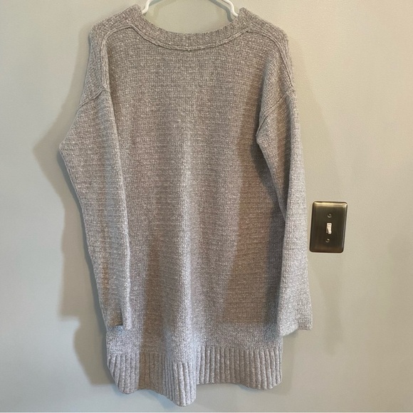 Free People Heart It Laces grey Oversized Sweater XS - Picture 8 of 8